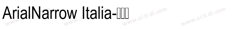 ArialNarrow Italia字体转换